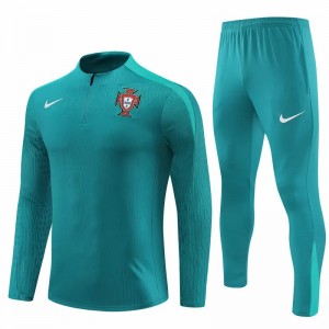 Portugal National Team Mint Green Training Technical Soccer Tracksuit 2024