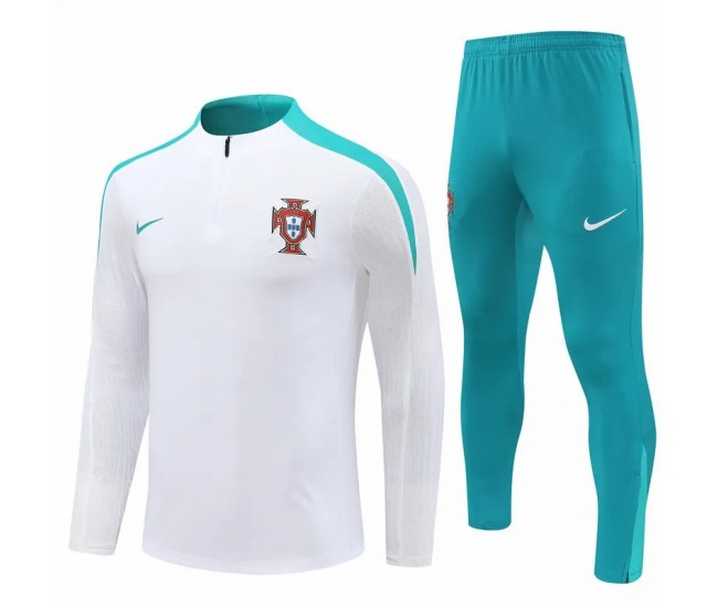 Portugal National Team White Training Technical Soccer Tracksuit 2024