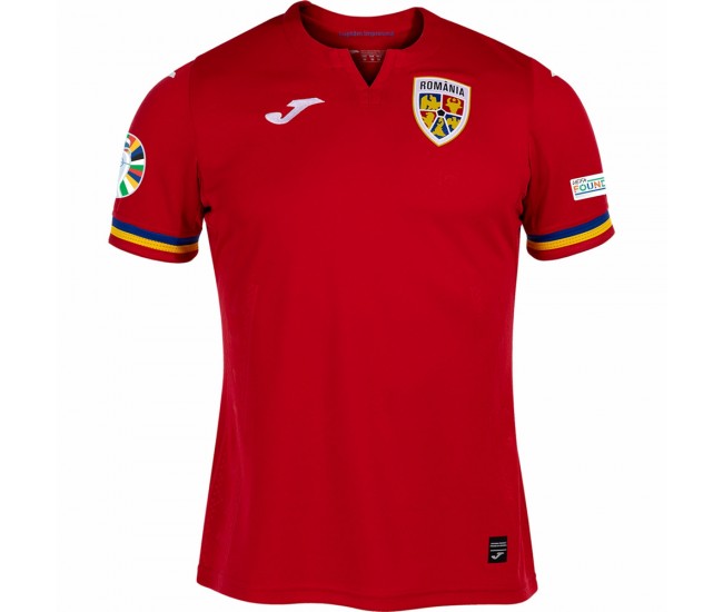 Romania Mens Away Euro Soccer Jersey 2024