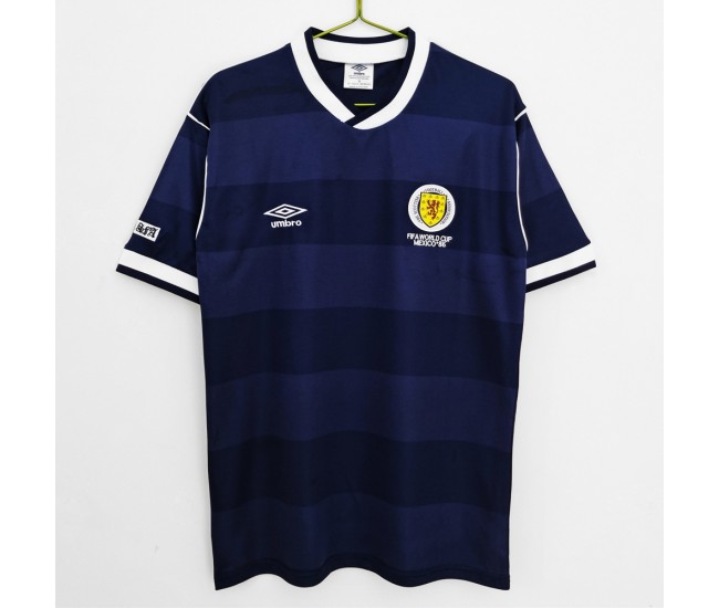 Scotland Men Home Retro Soccer Jersey 1987