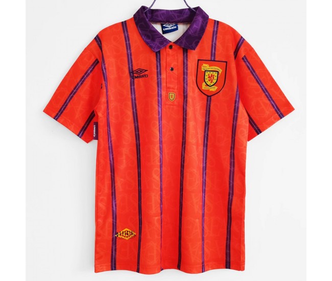 Scotland Men Away Retro Soccer Jersey 1993