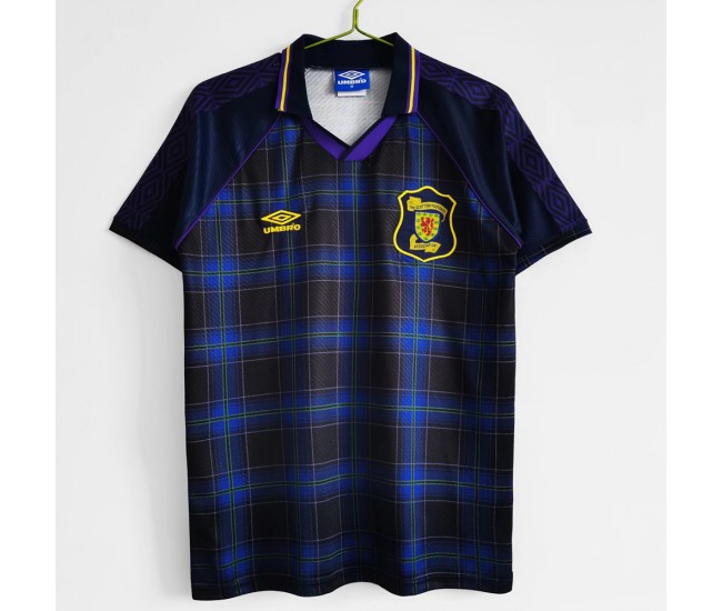 Scotland  Men Home Retro Soccer Jersey 1994