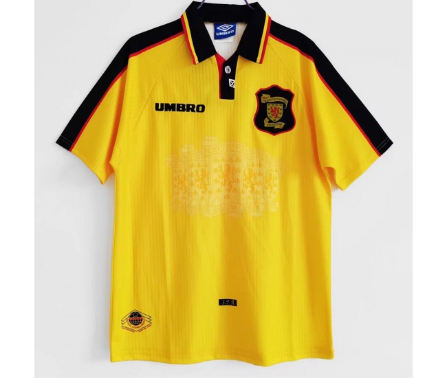 Scotland Men Away Retro Soccer Jersey 1996