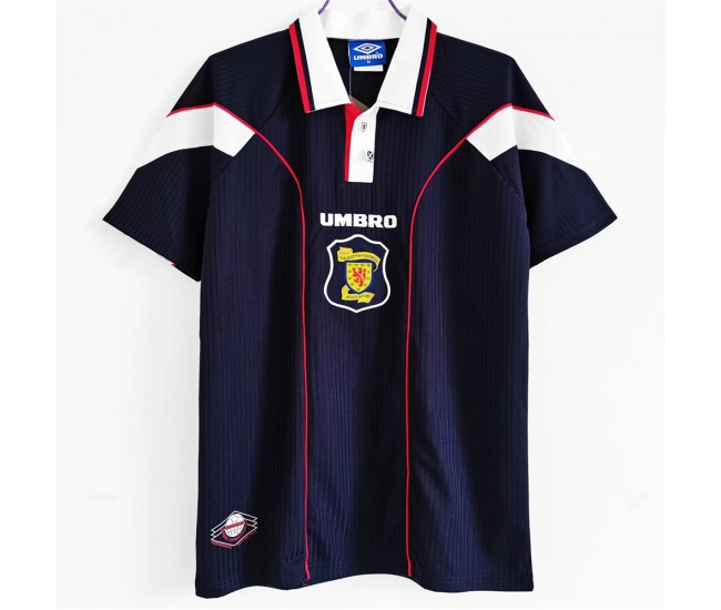 Scotland Men Home Retro Soccer Jersey 1996