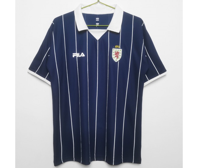 Scotland Men Home Retro Soccer Jersey 2002 