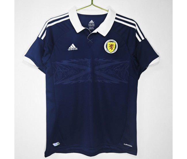 Scotland Men Home Retro Soccer Jersey 2012