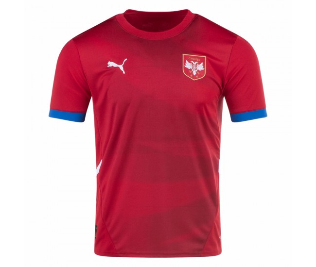 Serbia Mens Home Soccer Jersey 2024