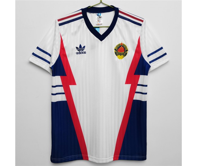 Yugoslavia Men Away Retro Soccer Jersey 1990