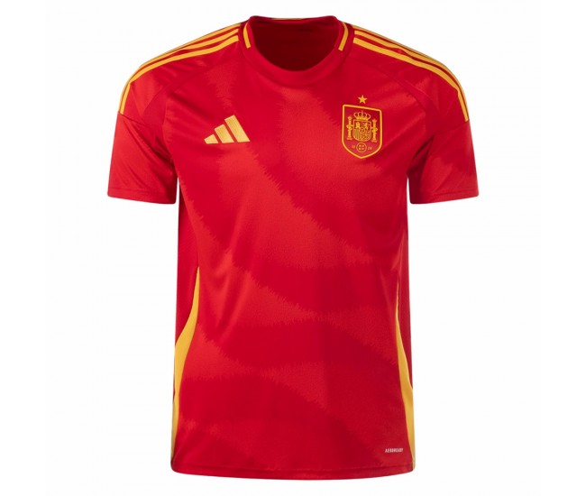 Spain Mens Home Soccer Jersey 2024