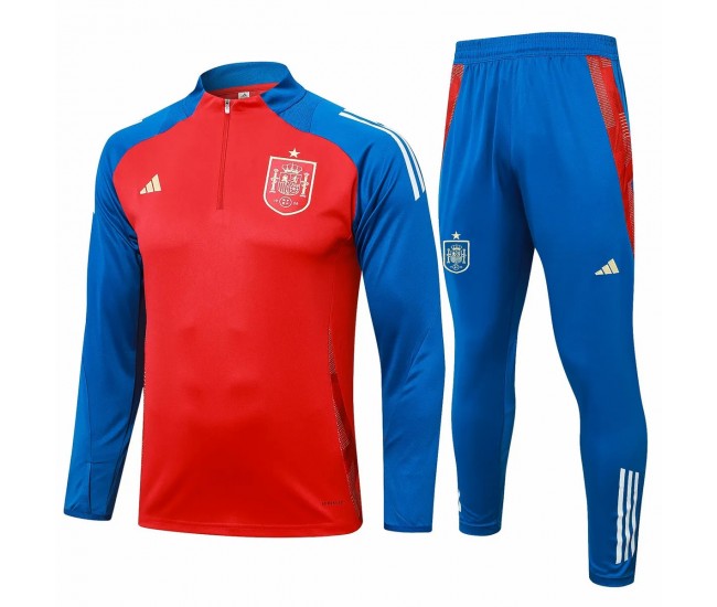 Spain Red Training Technical Soccer Tracksuit 2024