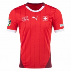 Switzerland Mens Home Euro Soccer Jersey 2024