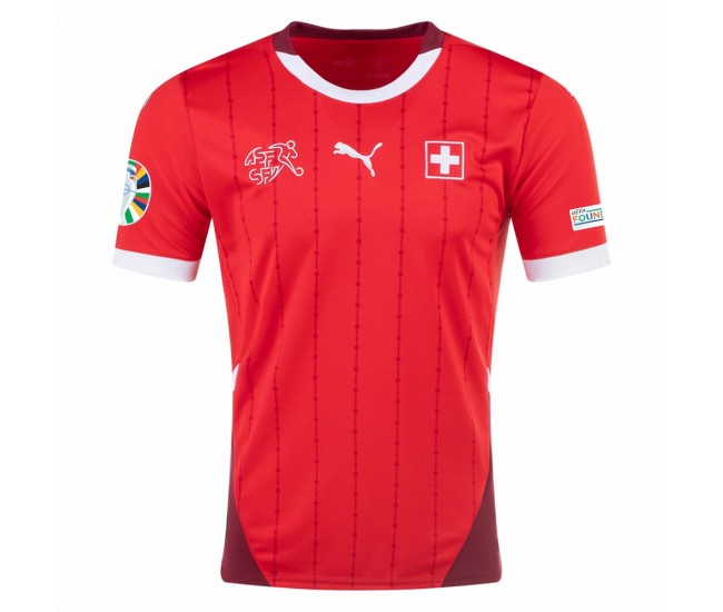 Switzerland Mens Home Euro Soccer Jersey 2024