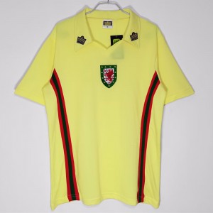 Wales Men Away Retro Soccer Jersey 1976