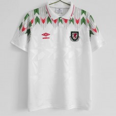 Wales Men Away Retro Soccer Jersey 1990