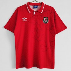 Wales Men Home Retro Soccer Jersey 1992