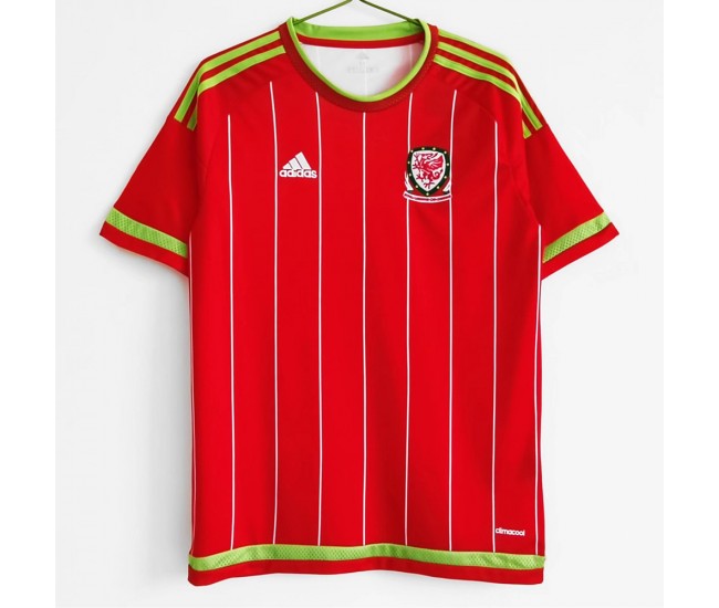 Wales Men Home Retro Soccer Jersey 2015